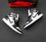 Nike Air Jordan 1 Retro High (Black/White) 0