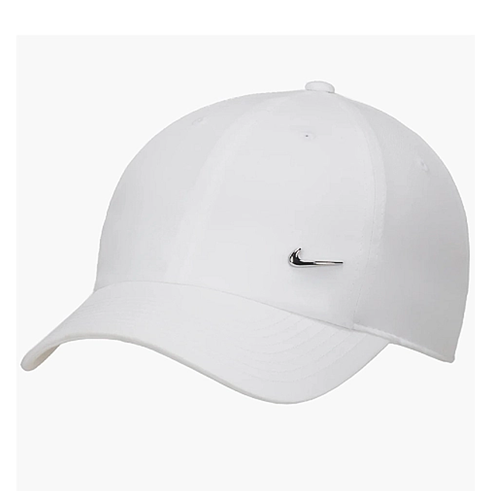 КЕПКА NIKE DRI-FIT CLUB METALL-SWOOSH LOGO CAP WHITE FB5372-100