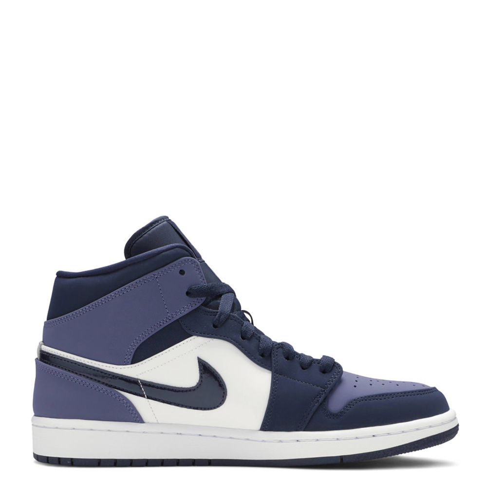 Nike Air Jordan 1 Mid (White/Purple)