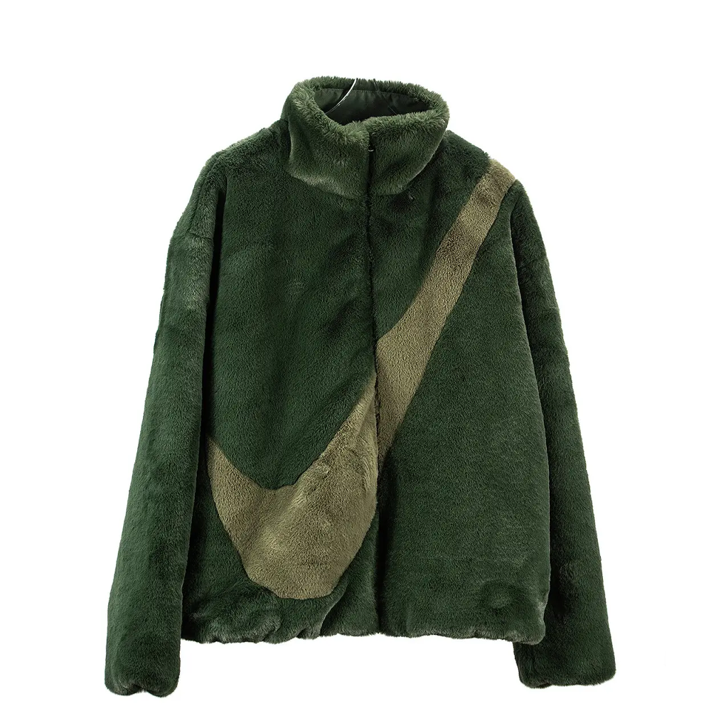 Куртка NIKE FAUX FUR JACKET MEDIUM OLIVE DO3791-335