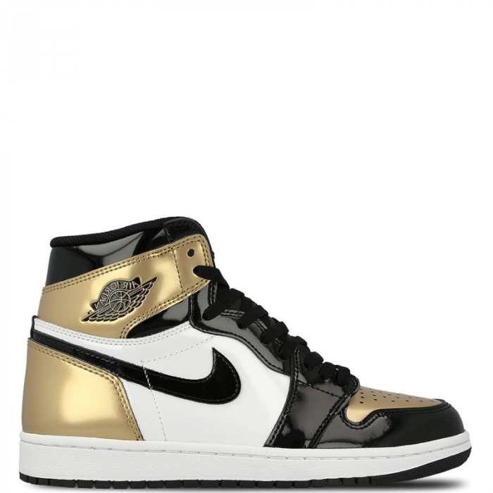 Nike Air Jordan Retro 1 Patent Gold
