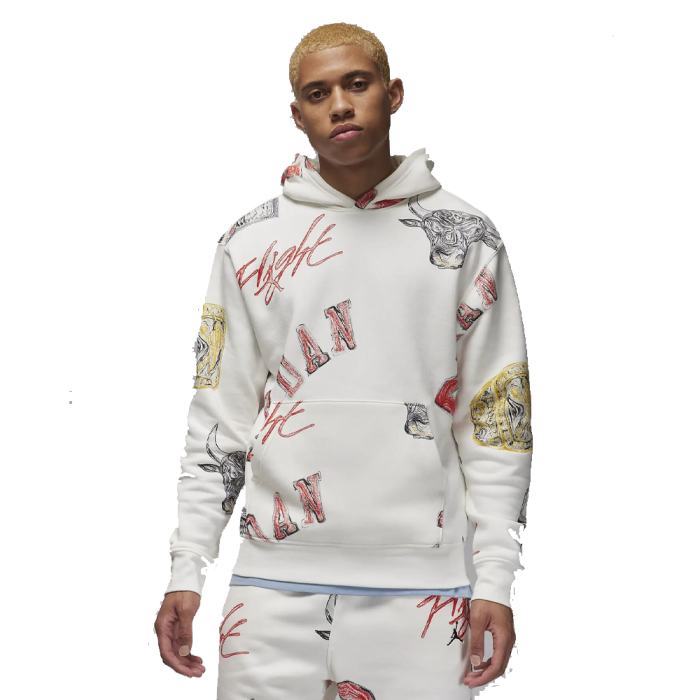 Кофта Nike Air Jordan Essential All-Over Print Fleece Pullover FN4545-133