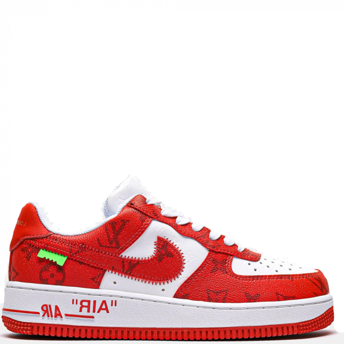 Louis Vuitton X Nike Air Force 1 Low (Red)