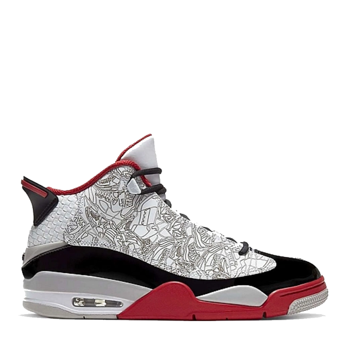 AIR JORDAN DUB ZERO WHITE/VARSITY RED/NEUTRAL GREY/BLACK