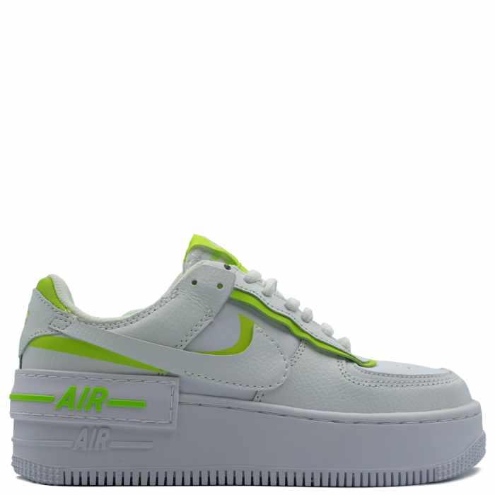 Nike Air Force 1 Shadow (White/Volt/Lime)