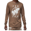ЛОНГСЛІВ AIR JORDAN ARTIST SERIES BY UMAR RASHID LONG SLEEVE TEE BROWN
